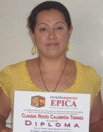 Diploma de Claudia Calderón